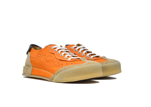"L'HERITAGE ARANCIO" - Scarpa Artigianale  in Pelle 100% fatta in Italia