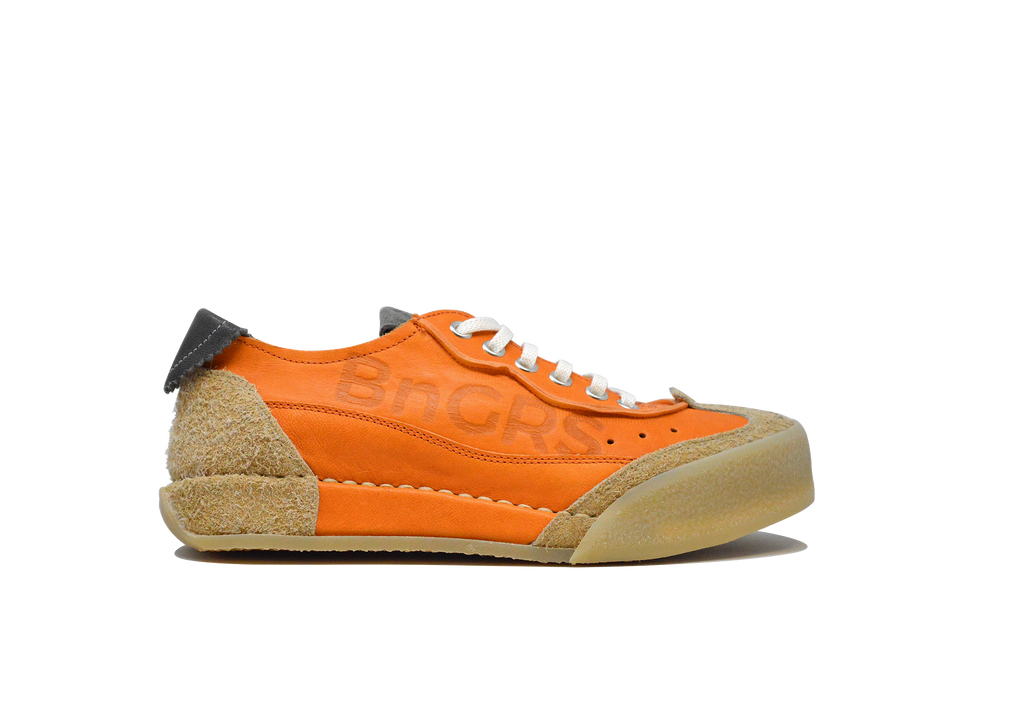 "L'HERITAGE ARANCIO" - Scarpa Artigianale  in Pelle 100% fatta in Italia