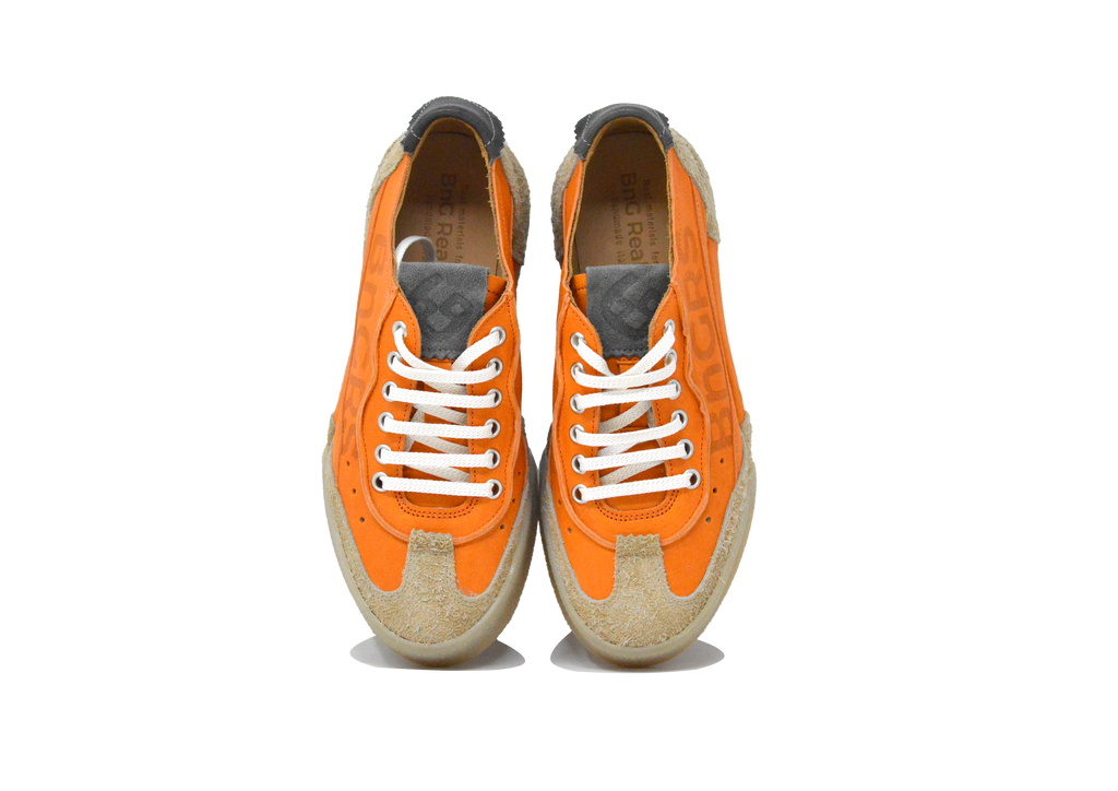 "L'HERITAGE ARANCIO" - Scarpa Artigianale  in Pelle 100% fatta in Italia