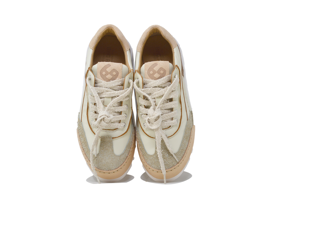 "LA SNEAKER CAFFELATTE" - Scarpa Artigianale  in Pelle 100% fatta in Italia