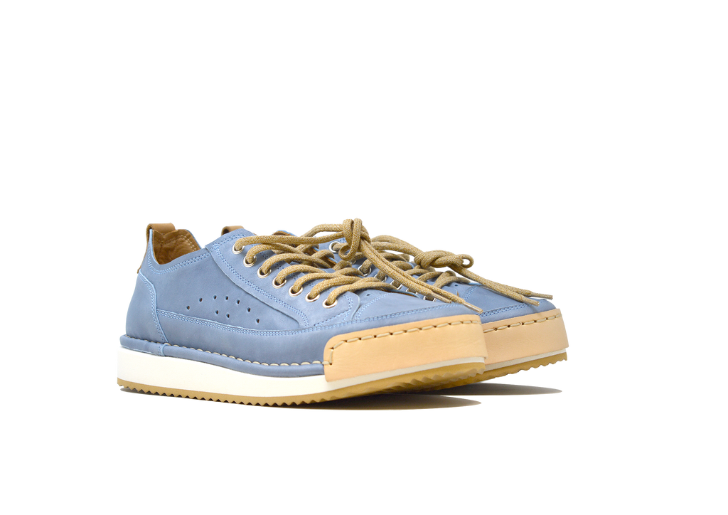 "LA FRESCA BLU ARTIC" - Scarpa Artigianale  in Pelle 100% fatta in Italia