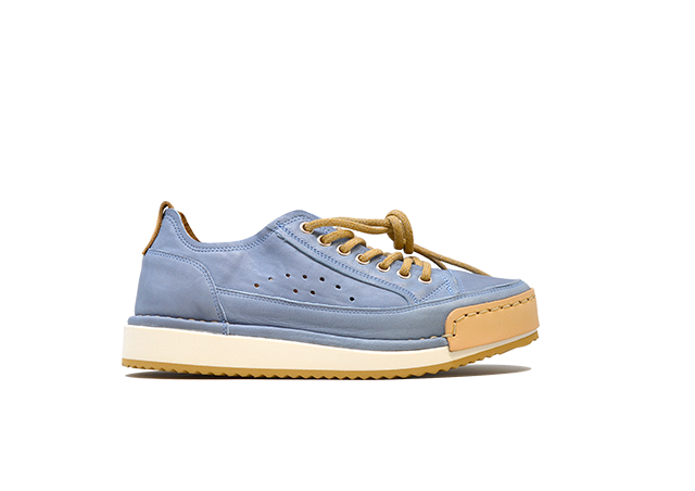 "LA FRESCA BLU ARTIC" - Scarpa Artigianale  in Pelle 100% fatta in Italia