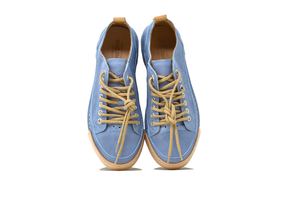 "LA FRESCA BLU ARTIC" - Scarpa Artigianale  in Pelle 100% fatta in Italia