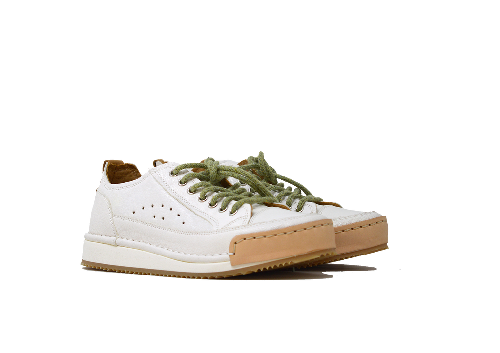 "LA FRESCA BIANCA" - Scarpa Artigianale  in Pelle 100% fatta in Italia