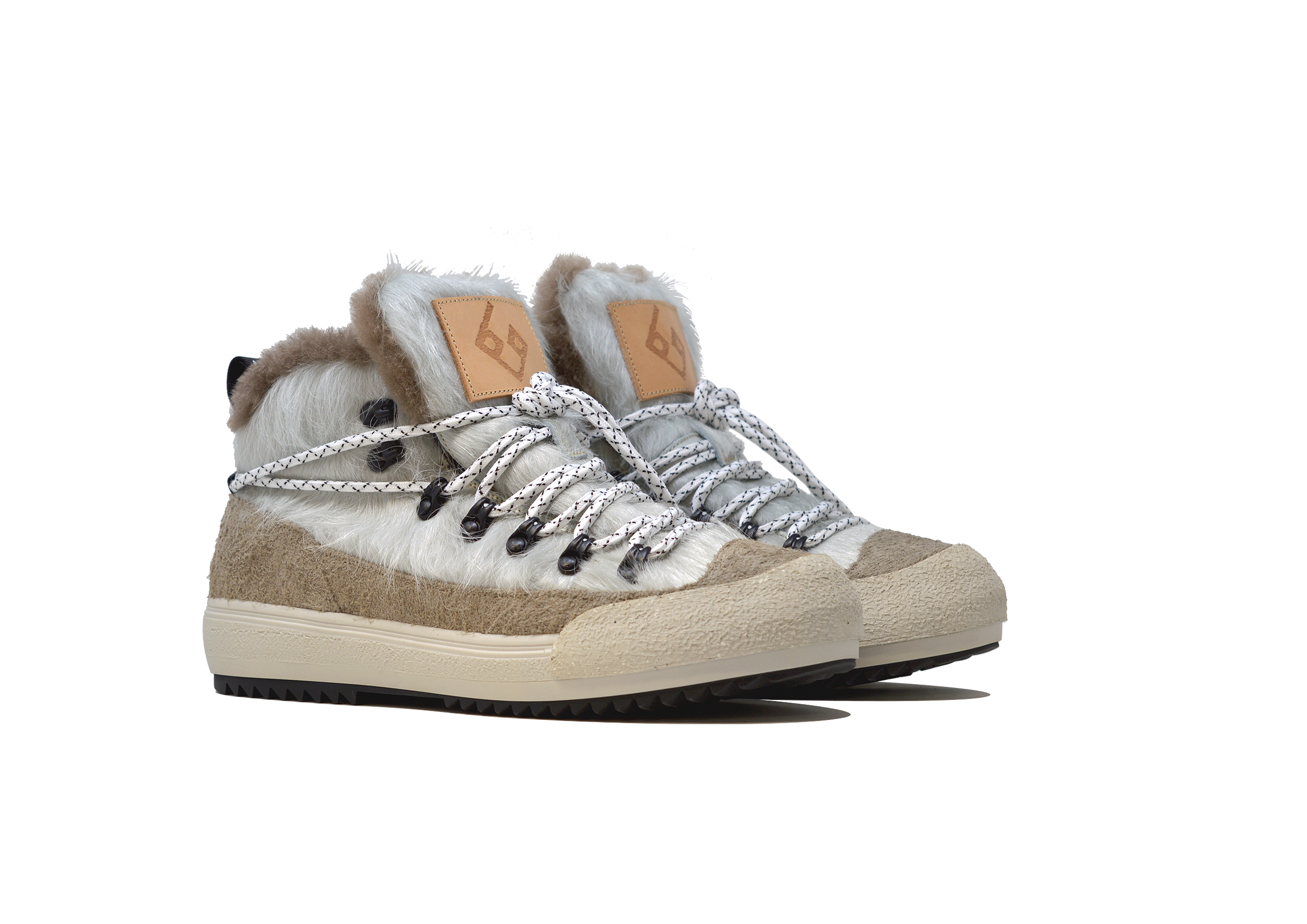 "LA YETI BIANCA" |Donna - Scarpa Artigianale  in Pelle bovina 100% fatto a mano in Italia