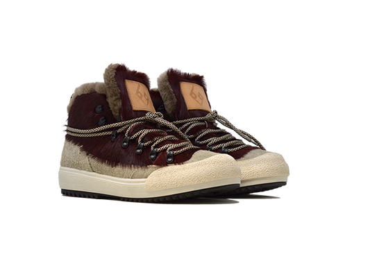 "LA YETI BORDO'" |Women - Handmade Shoe in Cowhide 100% Handmade in Italy