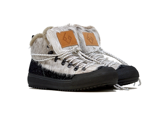 "LA YETI MELANGE/NERO" | Men - Handmade Shoe in 100% Cowhide Leather handmade in Italy
