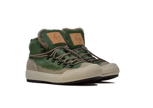 Model "LA YETI VERDE" - 100% Handmade Leather Shoe Made in Italy