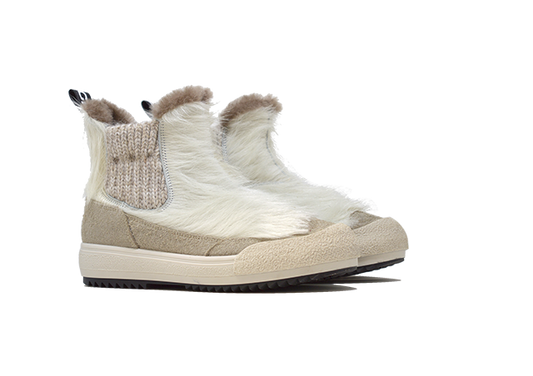 "THE YETI BEATLES BIANCA" |Women - Handmade Shoe in Cowhide 100% Handmade in Italy