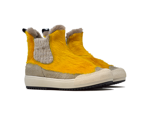 "THE YETI BEATLES GIALLA" |Women - Handmade Shoe in Cowhide 100% Handmade in Italy