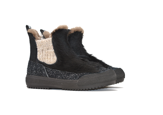 "THE YETI BEATLES NERA" |Women - Handmade Shoe in Cowhide 100% Handmade in Italy