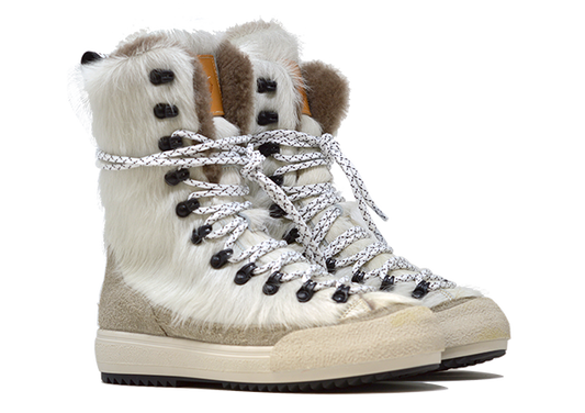 "LA MAMMUT BIANCA" |Women - Handmade Boot in 100% Cowhide Leather Handmade in Italy