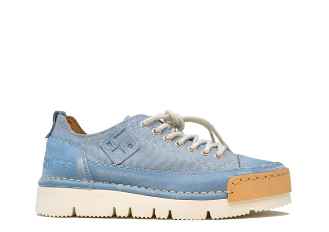 "LA CIELO CANVAS LOW" - Scarpa Artigianale  in Canvas 100% fatta in Italia