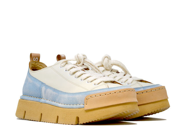 "LA DINAMICA CIELO" - Scarpa Artigianale  in Pelle 100% fatta in Italia