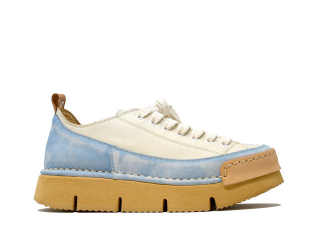 "LA DINAMICA CIELO" - Scarpa Artigianale  in Pelle 100% fatta in Italia