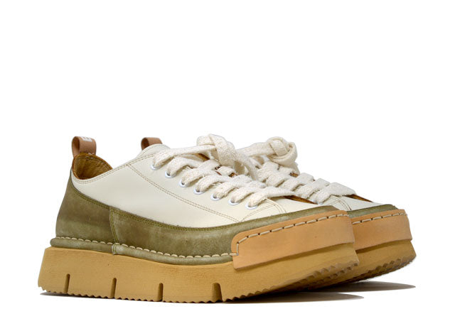 "LA DINAMICA SALVIA" - Scarpa Artigianale  in Pelle 100% fatta in Italia