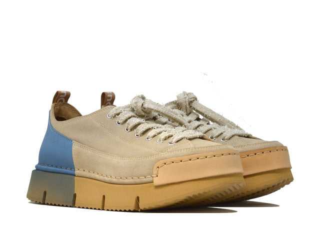 "LA DINAMICA SFUMATA CIELO" - Scarpa Artigianale  in Pelle 100% fatta in Italia