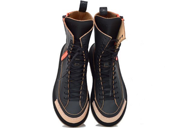 "LA DIVINA BLACK" - 100% Handmade Leather Boot Made in Italy