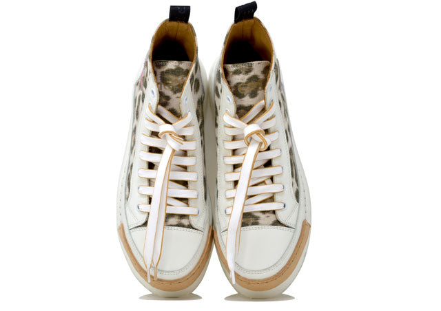 "LA LEO FUXIA WEDGE" - 100% Handmade Leather Polish Made in Italy