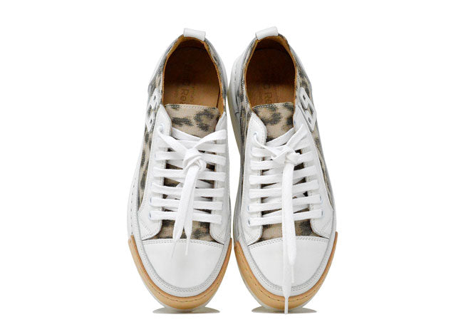 "LA LEO LOW" - Scarpa Artigianale  in Canvas 100% fatta in Italia