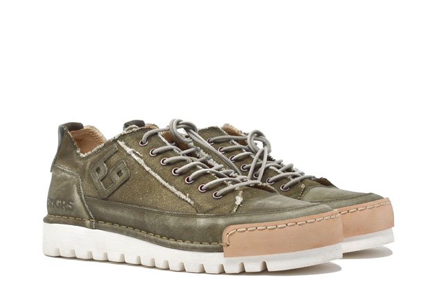 "LA MILITARE CANVAS" - Scarpa Artigianale  in Canvas 100% fatta in Italia