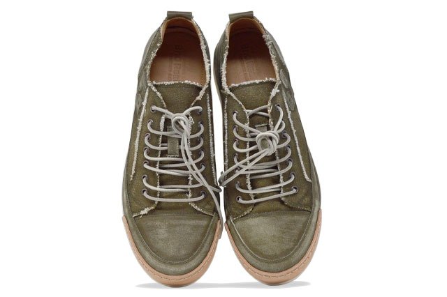"LA MILITARE CANVAS" - Scarpa Artigianale  in Canvas 100% fatta in Italia