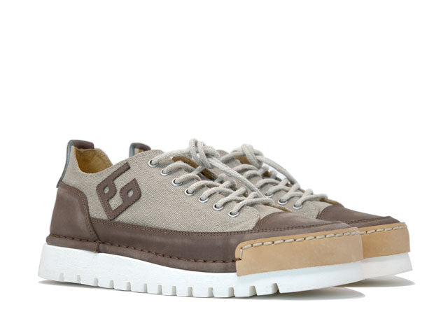 "LA MOKA CANVAS" - Scarpa Artigianale  in Canvas 100% fatta in Italia