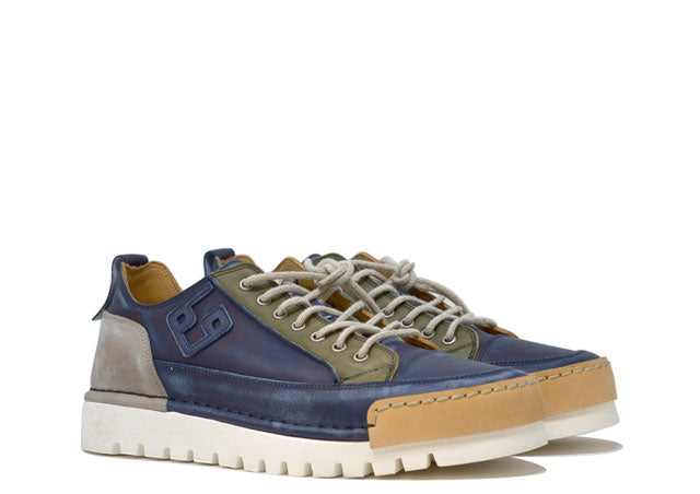"LA PATCH JEANS" - 100% Handmade Leather Shoe Made in Italy