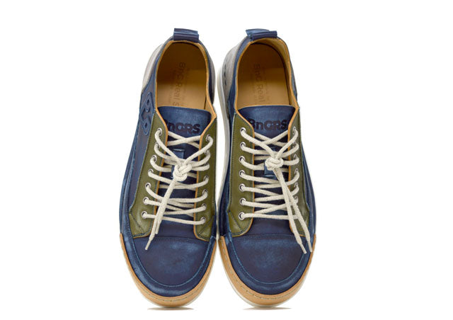 "LA PATCH JEANS" - 100% Handmade Leather Shoe Made in Italy