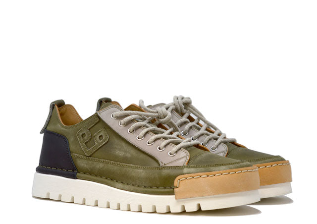 "LA PATCH MILITARE" - Scarpa Artigianale  in Pelle 100% fatta in Italia