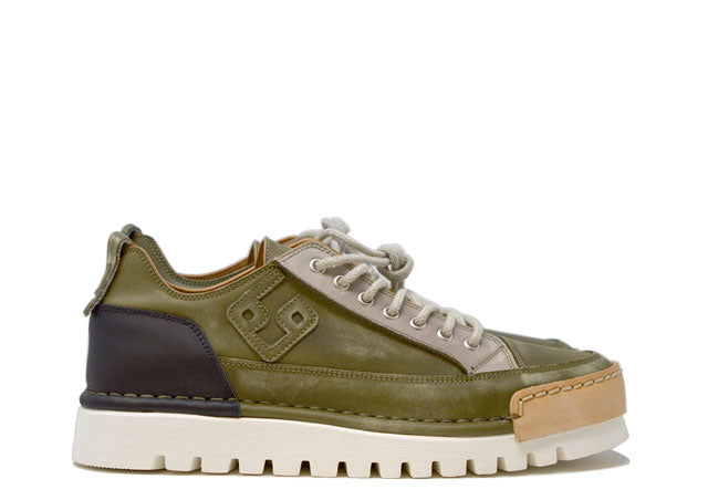 "LA PATCH MILITARE" - Scarpa Artigianale  in Pelle 100% fatta in Italia
