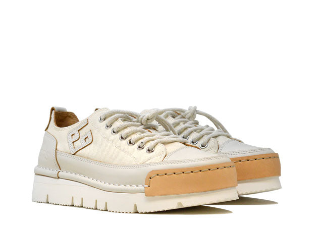 "LA PERLA CANVAS LOW" - Scarpa Artigianale  in Canvas 100% fatta in Italia