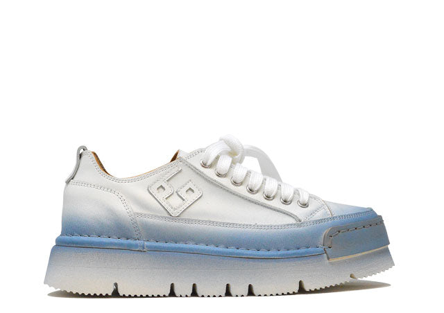 "LA PERLA SFUMATA CIELO" - Scarpa Artigianale  in Pelle 100% fatta in Italia
