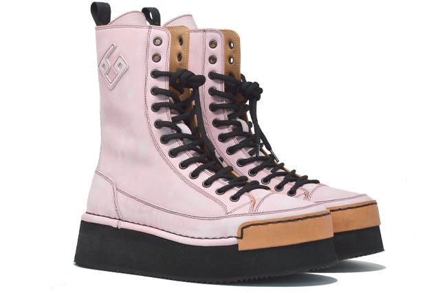 "LA PUNK BLACK" - Handmade Leather Boot 100% Made in Italy