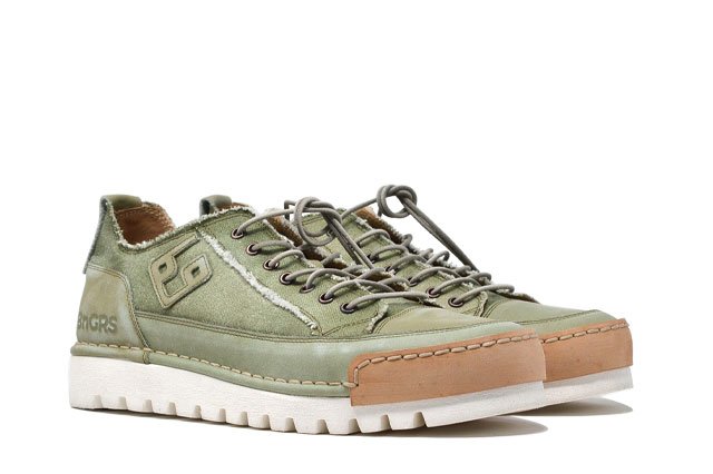 "LA SALVIA CANVAS" - Scarpa Artigianale  in Canvas 100% fatta in Italia