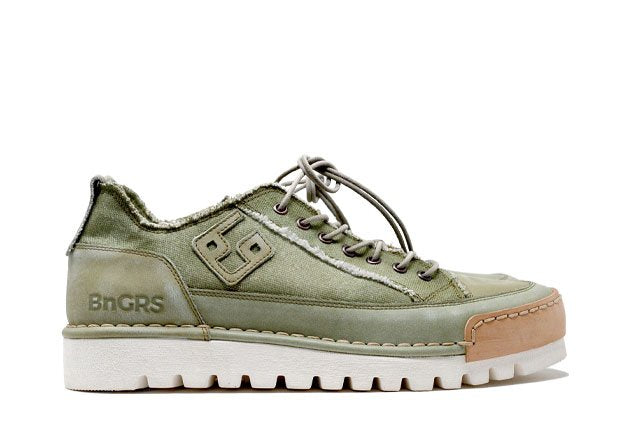 "LA SALVIA CANVAS" - Scarpa Artigianale  in Canvas 100% fatta in Italia