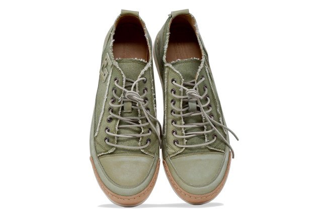 "LA SALVIA CANVAS" - Scarpa Artigianale  in Canvas 100% fatta in Italia
