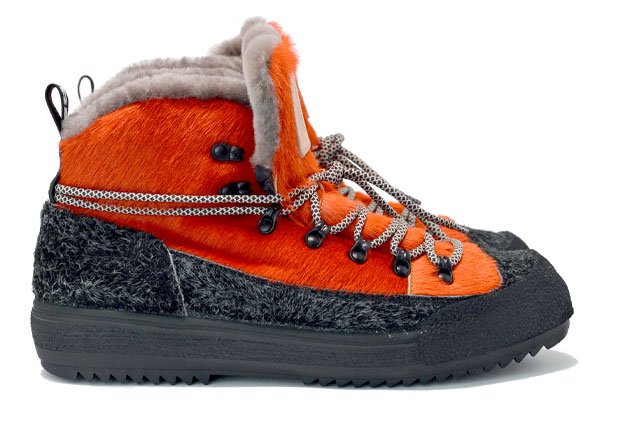"LA YETI ARANCIO"  - Scarpa Artigianale  in Pelle bovina 100% fatto a mano in Italia