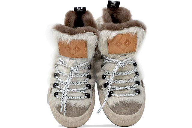 "LA YETI BIANCA" |Donna - Scarpa Artigianale  in Pelle bovina 100% fatto a mano in Italia