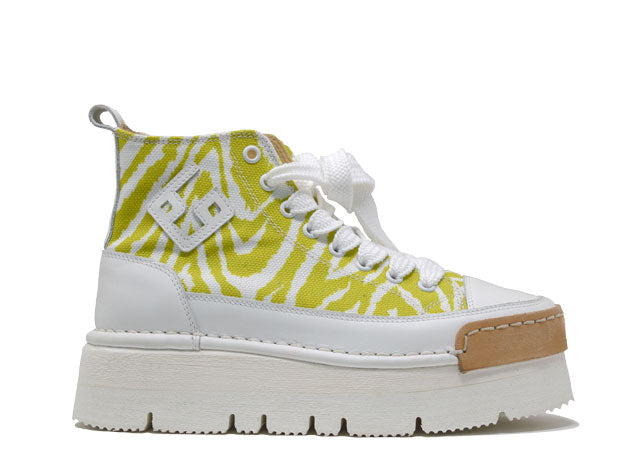 "LA ZEBRA VERDE" - Polacco Artigianale  in Canvas 100% fatto in Italia