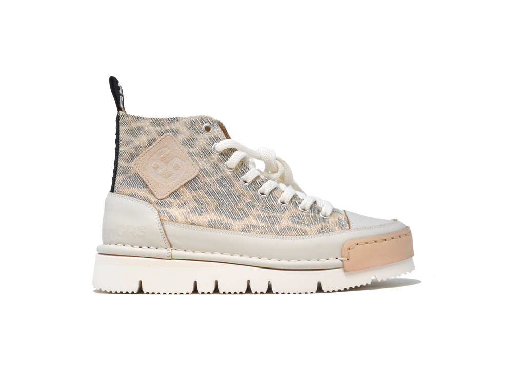 "LA LEO BEIGE" - Polacco Artigianale in Canvas 100% fatto in Italia