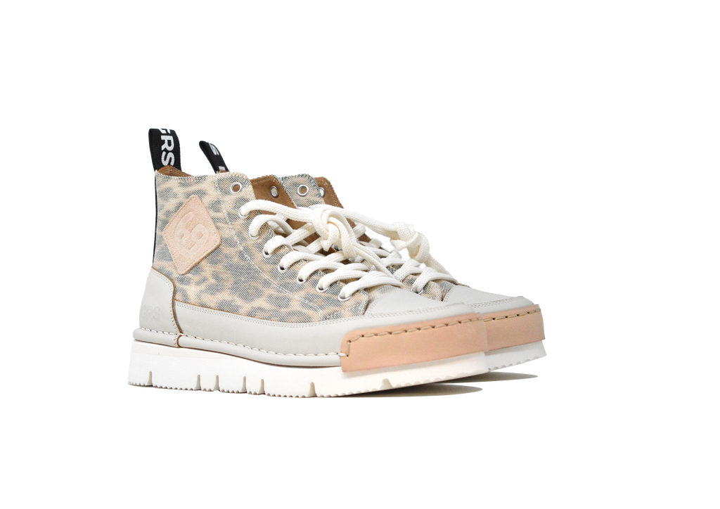 "LA LEO BEIGE" - Polacco Artigianale in Canvas 100% fatto in Italia