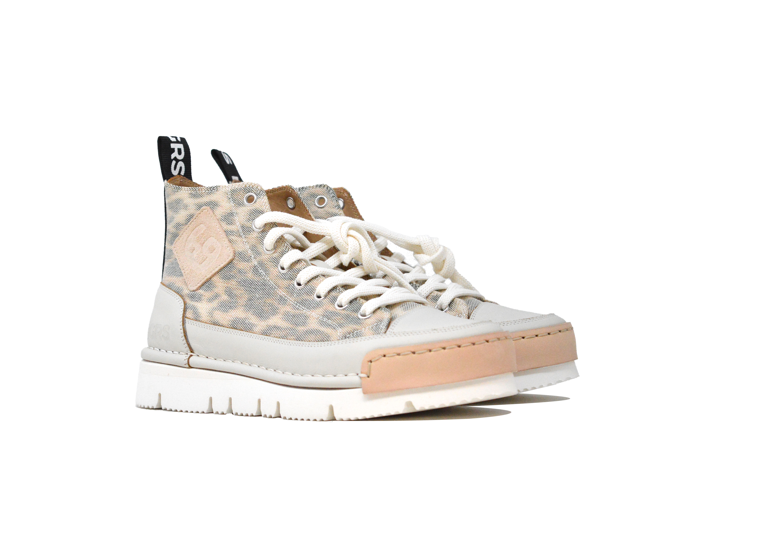 "LA LEO BEIGE" - Polacco Artigianale in Canvas 100% fatto in Italia