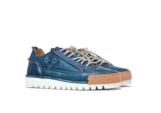 Model "LA JEANS" - 100% Handmade Leather Shoe Made in Italy