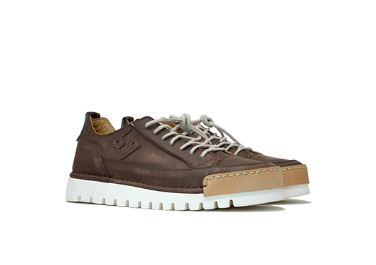 Model "LA MOKA" - 100% Handmade Leather Shoe Made in Italy
