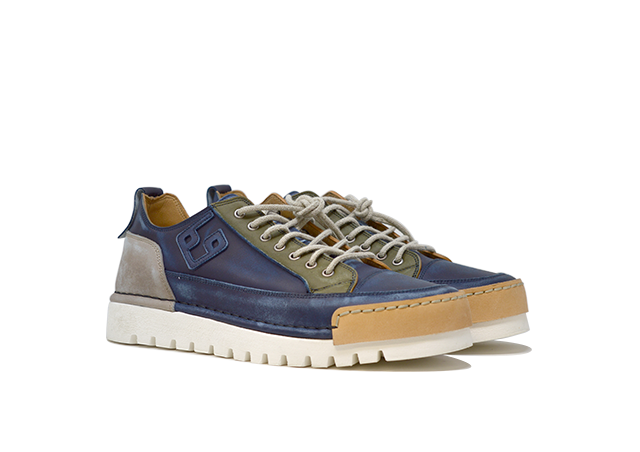"LA PATCH JEANS" - 100% Handmade Leather Shoe Made in Italy