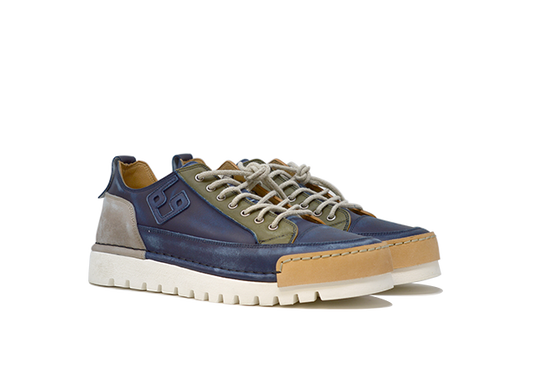 "LA PATCH JEANS" - 100% Handmade Leather Shoe Made in Italy
