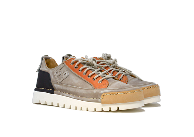 "LA PATCH TORTORA" - Scarpa Artigianale  in Pelle 100% fatta in Italia
