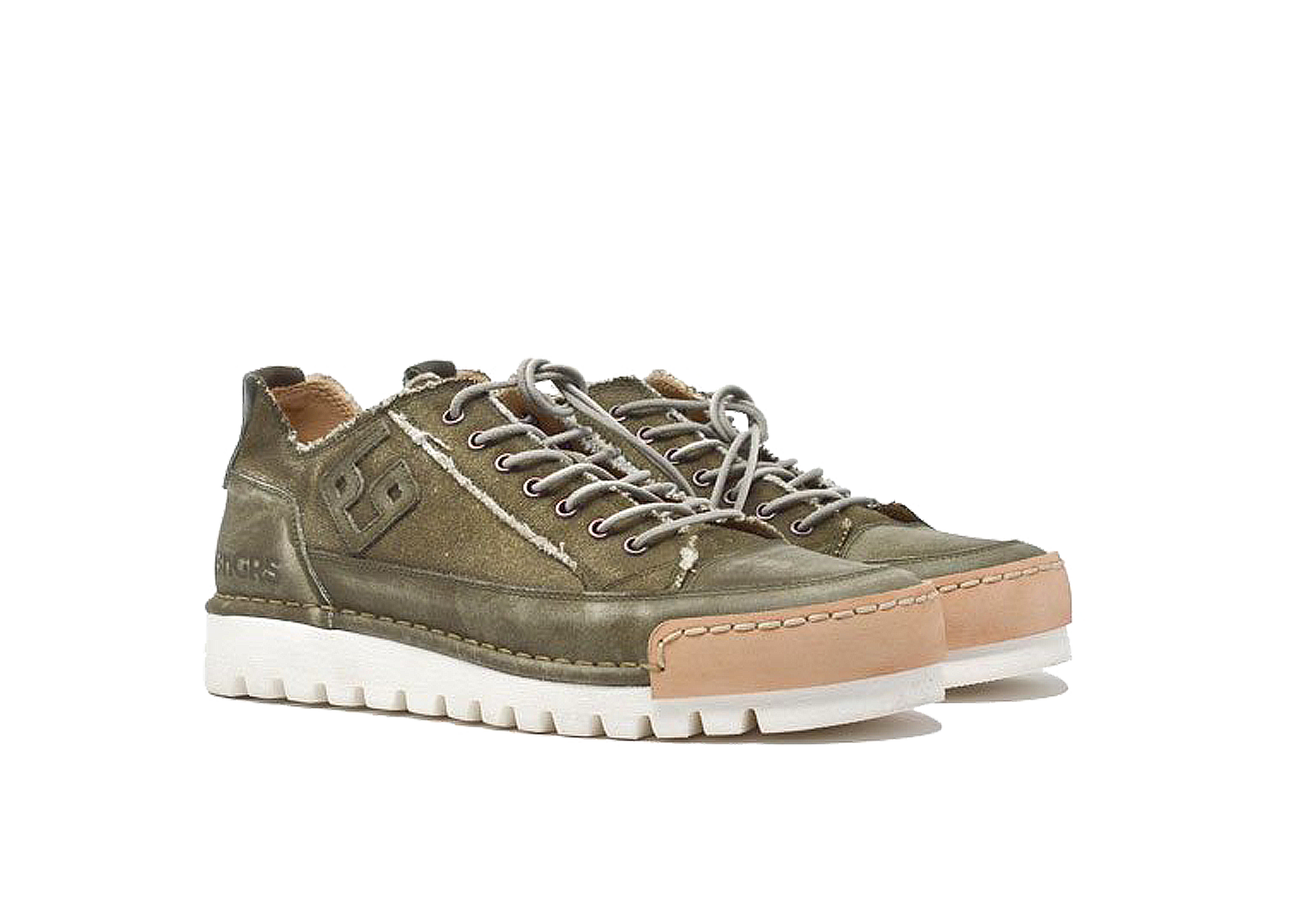 "LA MILITARE CANVAS" - Scarpa Artigianale  in Canvas 100% fatta in Italia