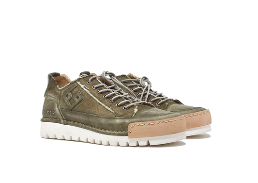 "LA MILITARE CANVAS" - Scarpa Artigianale  in Canvas 100% fatta in Italia